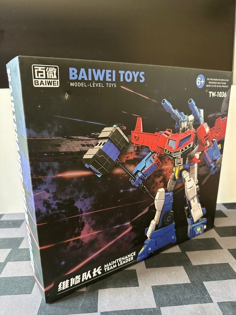 Transformer: Optimus Prime / Baiwei (TW-1036), Overige generaties, Ophalen of Verzenden, Zo goed als nieuw, Autobots