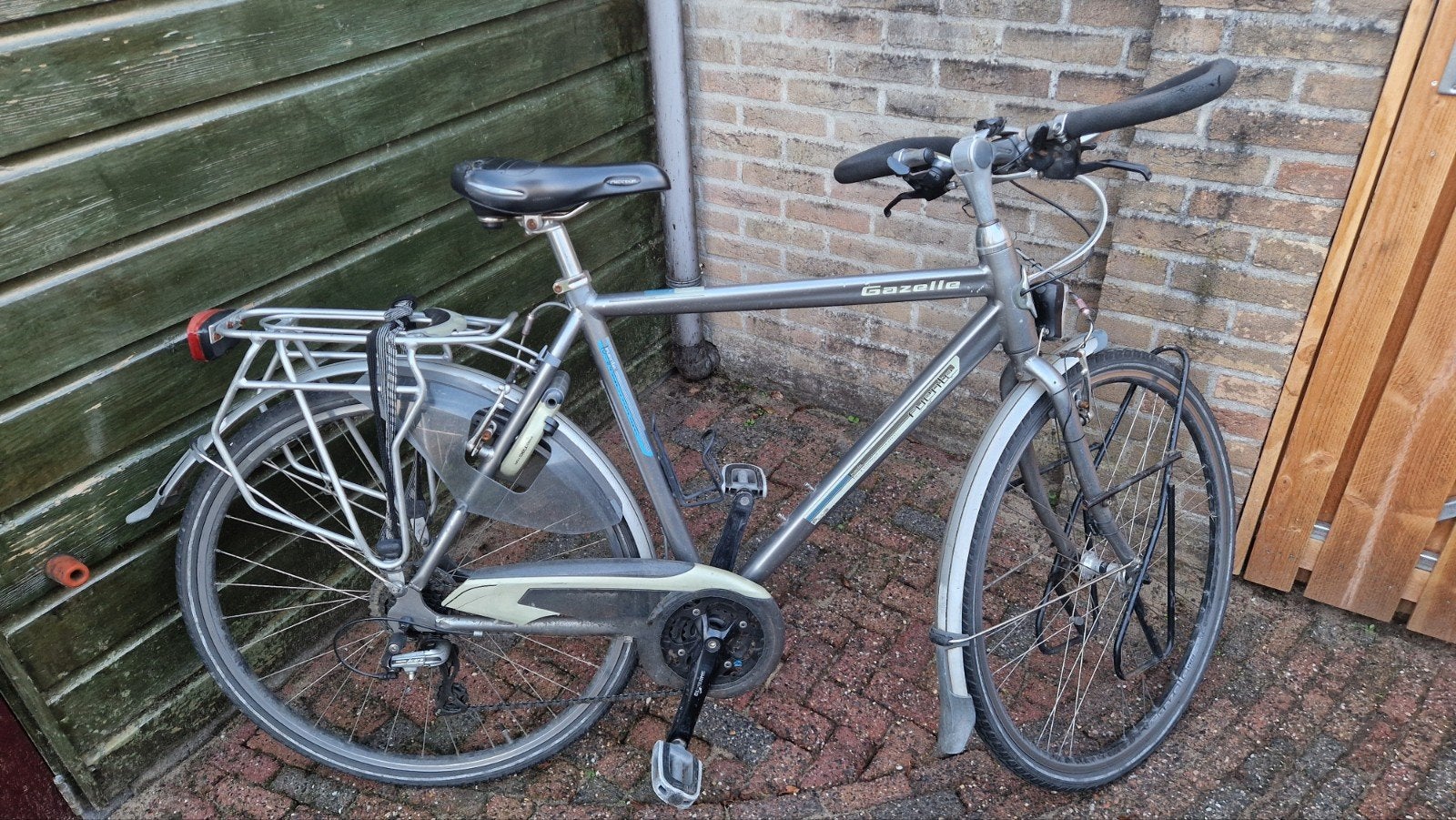 Gazelle Fuente, 56 cm  24 versnellingen, Ophalen, Gebruikt, Velgrem, Versnellingen
