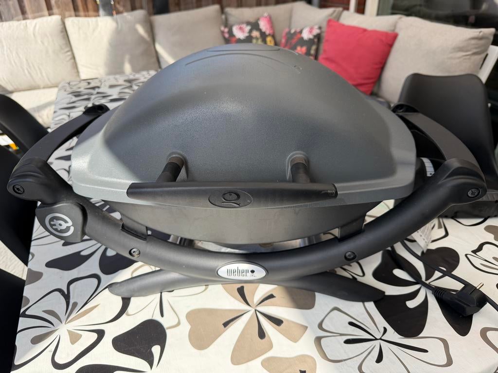 Weber Q1400 elektrische bbq, Tuin en Terras, Ophalen, Zo goed als nieuw