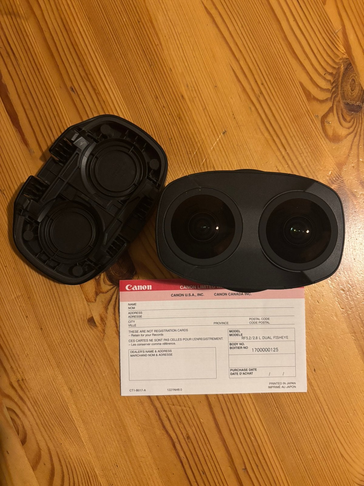 Canon RF 5.2mm f/2.8 L Dual Fisheye – VR180, Audio, Tv en Foto, Ophalen, Zo goed als nieuw