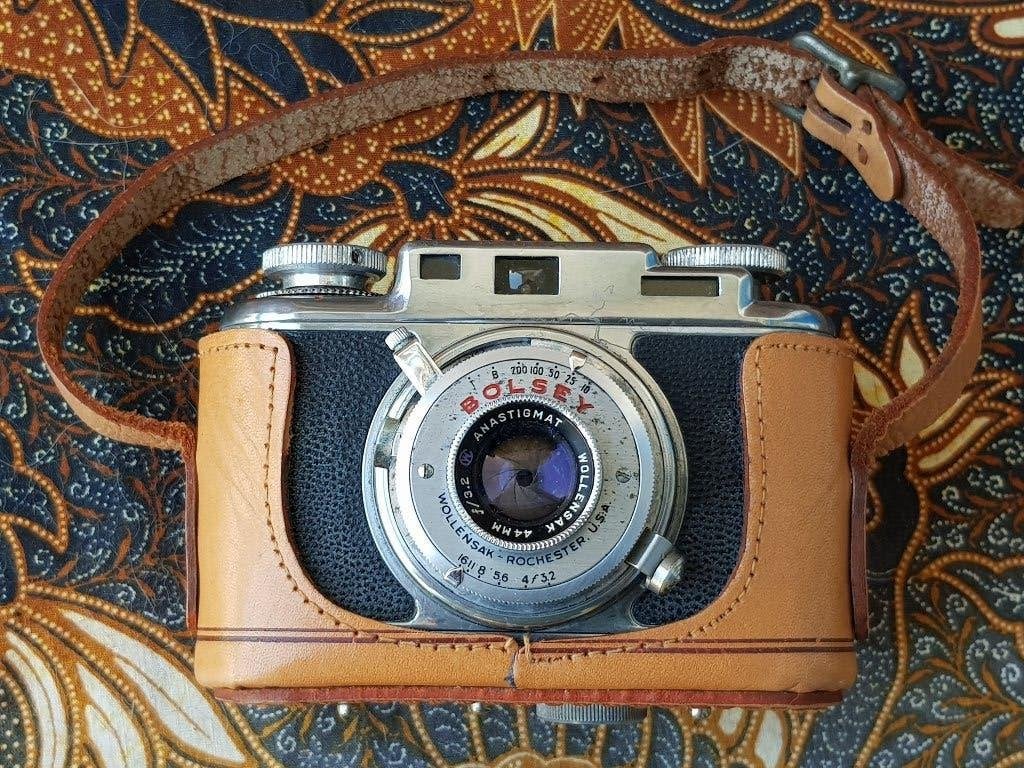 Mooie originele oude Bolsey fotocamera uit Amerika., Ophalen of Verzenden