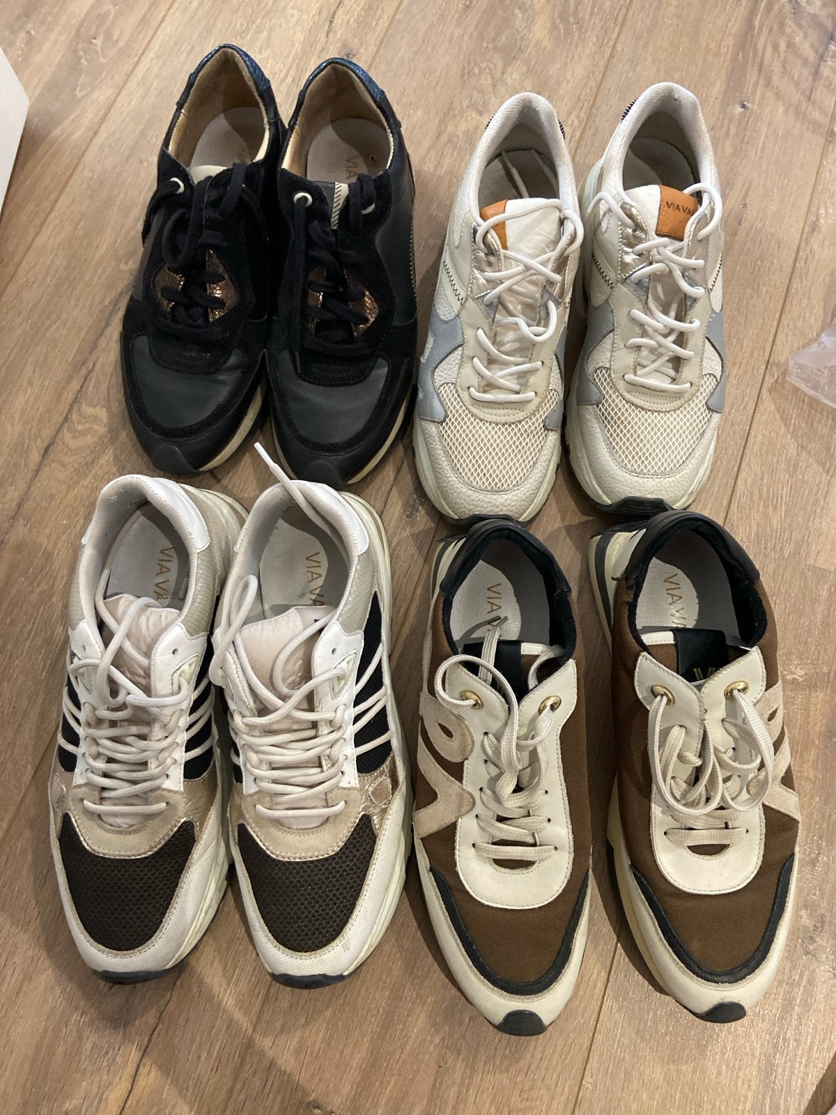 4 paar Via Vai sneakers maat 42, Ophalen of Verzenden, Gedragen, Zwart, Sneakers of Gympen