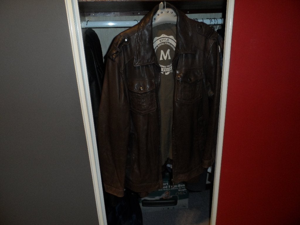 Leren jasjes,  vest,  maat 52-54 geel, bruin, zwart,, Ophalen, Tweedehands, Heren, Jas | leer