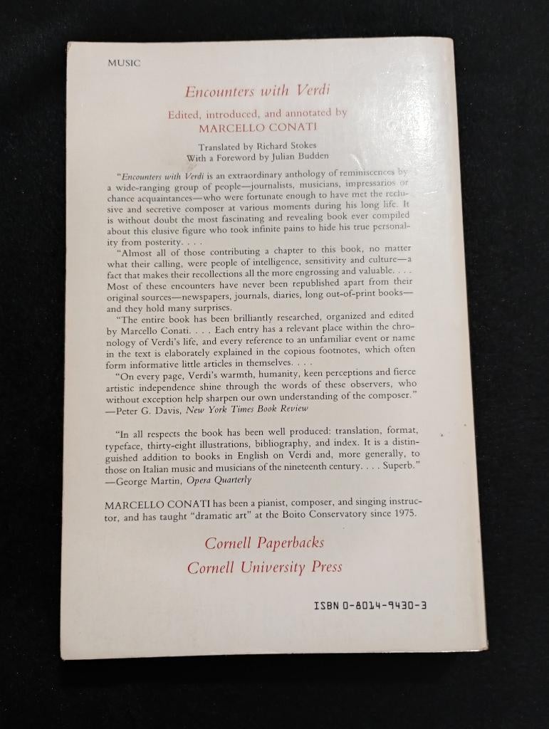 Marcello Conati, Encounters with Verdi, Boeken, Ophalen of Verzenden, Gelezen, Artiest