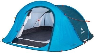 QUESHA Pop-up tent 2 Seconds - 3 personen - Blauw, Ophalen, Gebruikt, Tot en met 3