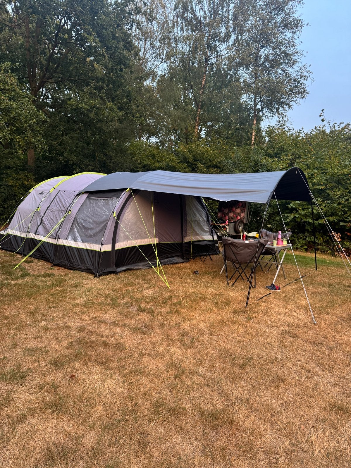 Obelink Lugano 6 XL Cooldark tunneltent, Caravans en Kamperen, Ophalen, Zo goed als nieuw, Tot en met 6