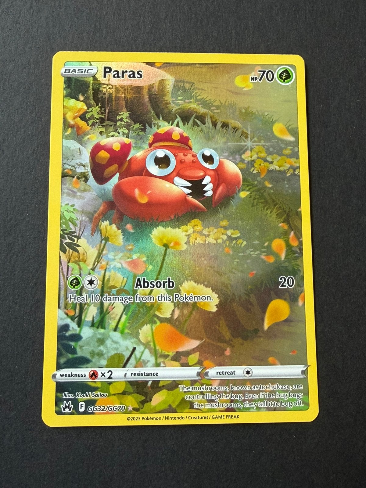 Pokemon kaart paras gg32, Ophalen of Verzenden, Zo goed als nieuw