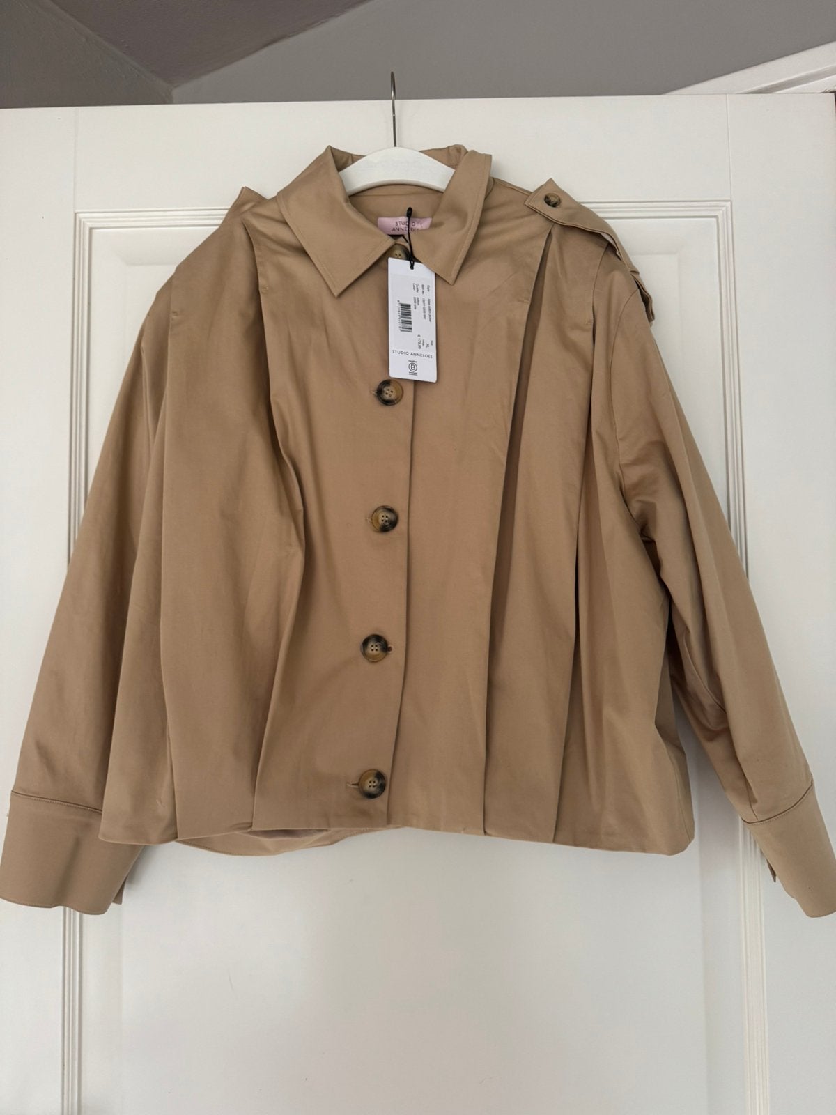 Studio Anneloes Atlas cotton jacket maat XL nieuw, Beige, Maat 46/48 (XL) of groter, Nieuw, Ophalen of Verzenden
