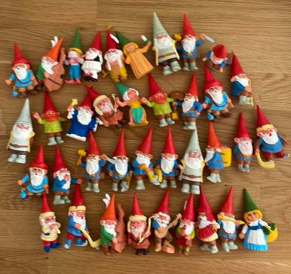 verzameling vintage David de Kabouter poppetjes jaren '80., Ophalen of Verzenden, Gebruikt