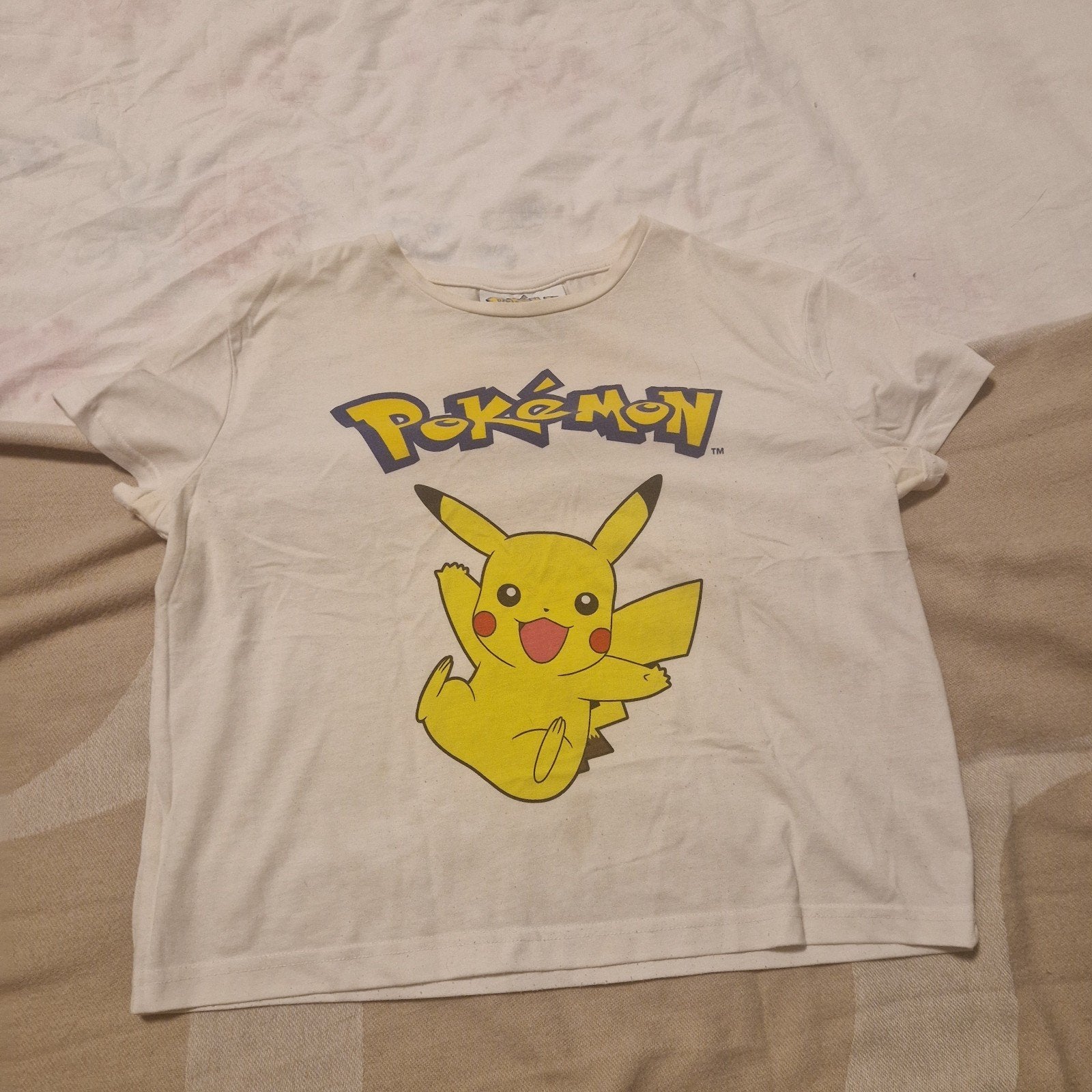 Leuk Pokémon T-shirt met Pikachu - Maat 38/40 (M), Maat 38/40 (M), Wit, Ophalen of Verzenden, Korte mouw