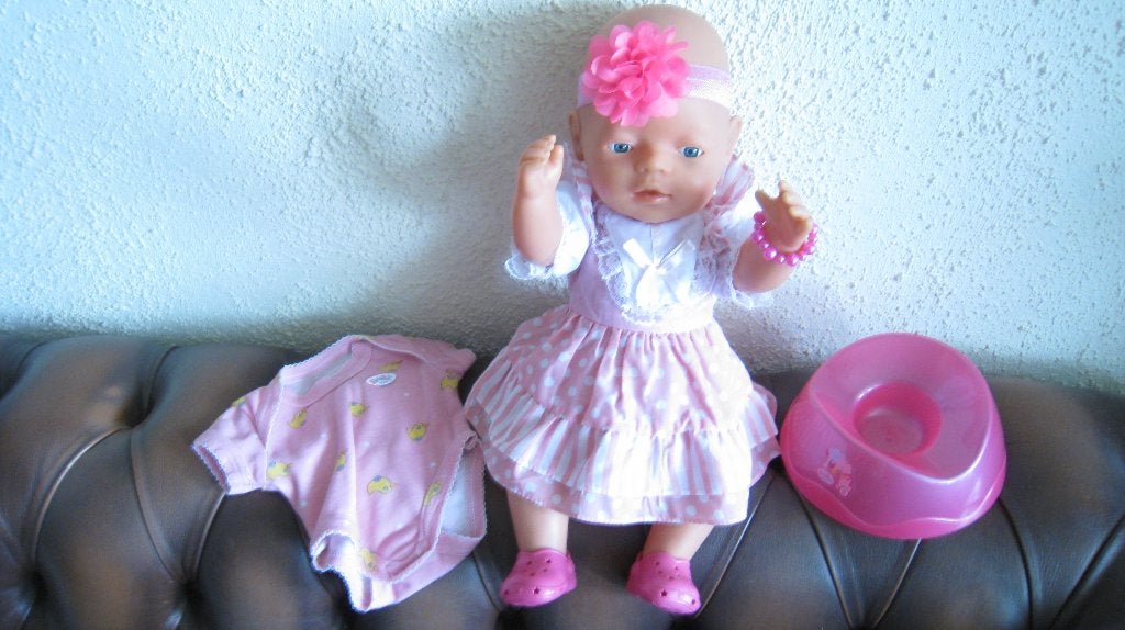 BABY BORN POP 43 CM ZAPF CREATION, Ophalen of Verzenden, Gebruikt, Babypop