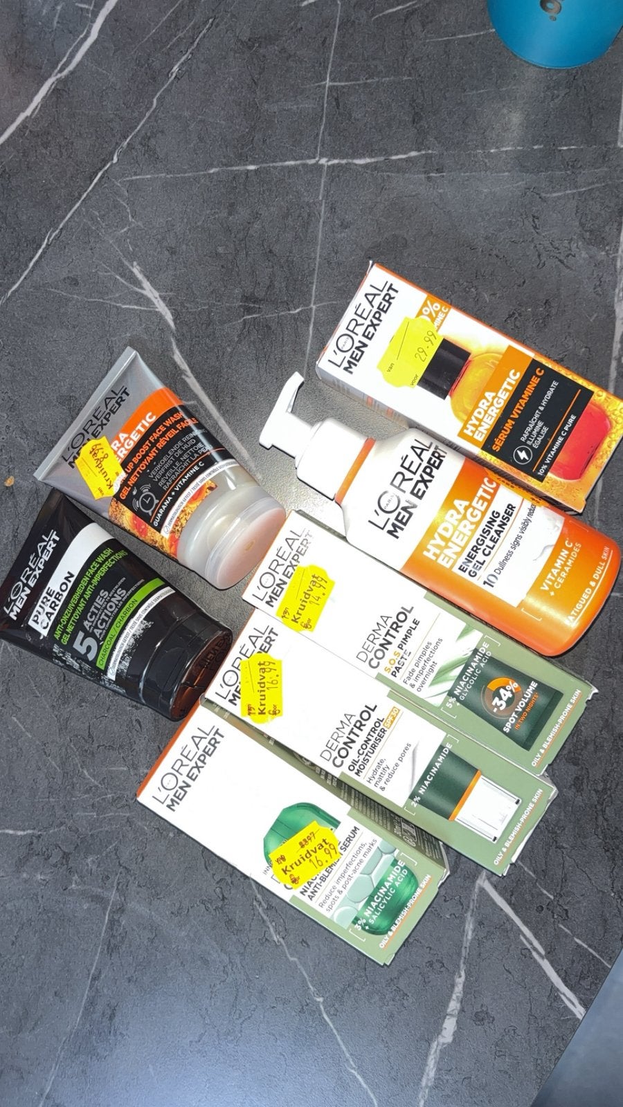 TWV €111 L’Oréal Men Expert pakket –7x NIEUW –skincare heren, Ophalen, Nieuw, Gehele gezicht, Verzorging