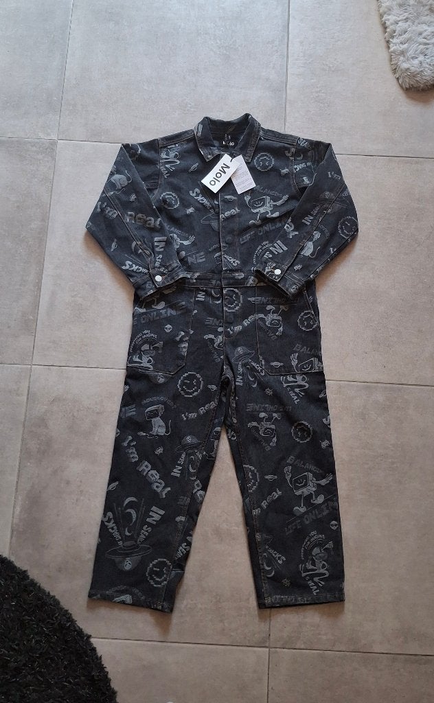 MOLO denim jumpsuit nieuw met prijskaartje 134 140, Ophalen of Verzenden, Nieuw, Meisje