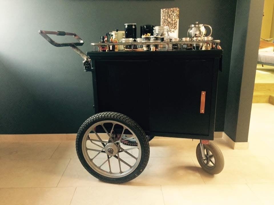 Unieke postkar / koffiekar op wielen (exclusief accessoires), Ophalen, Nieuw