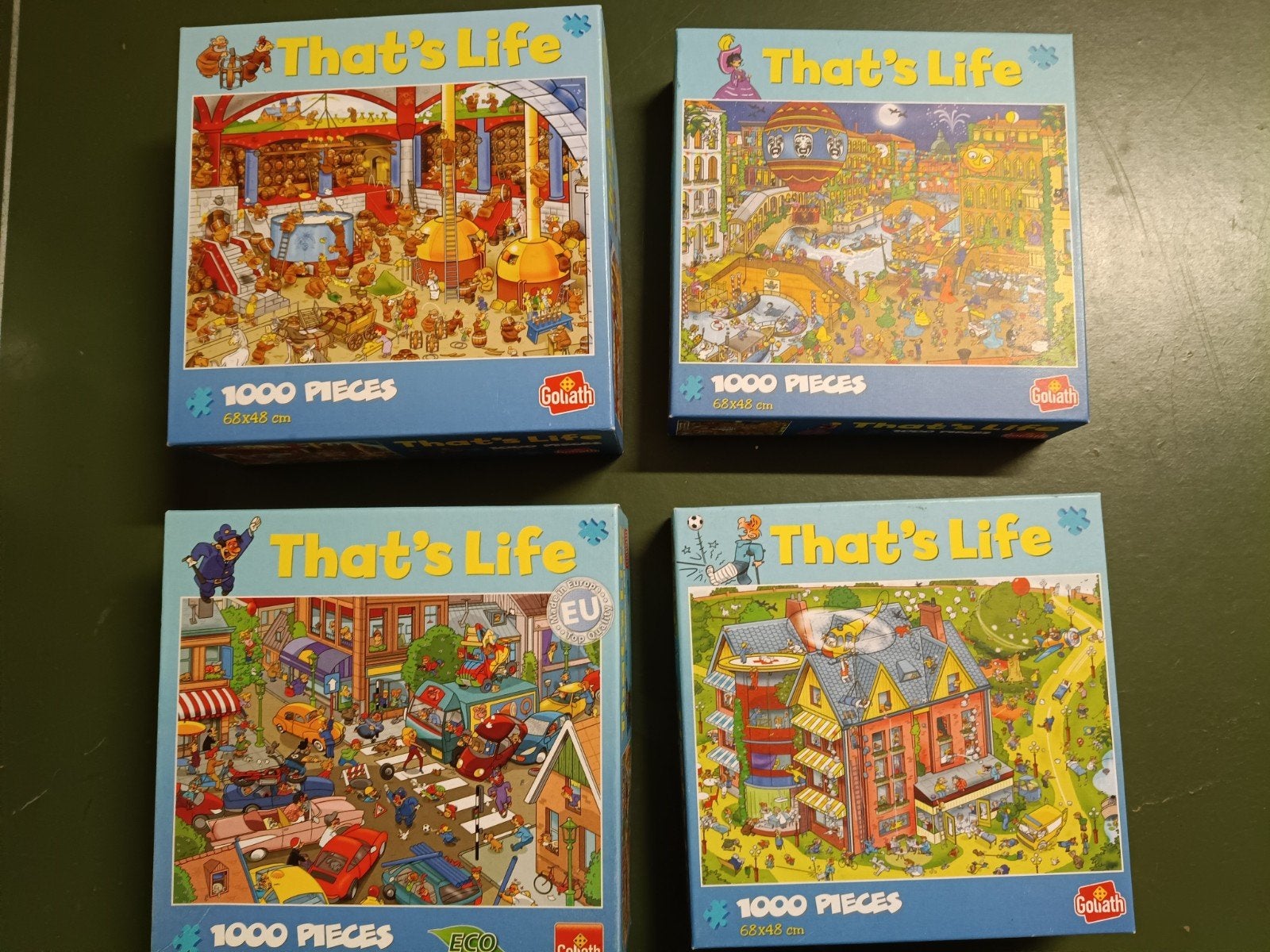 Puzzels That's life,, Jan van Haasteren, Ophalen, 500 t/m 1500 stukjes, Gebruikt, Legpuzzel