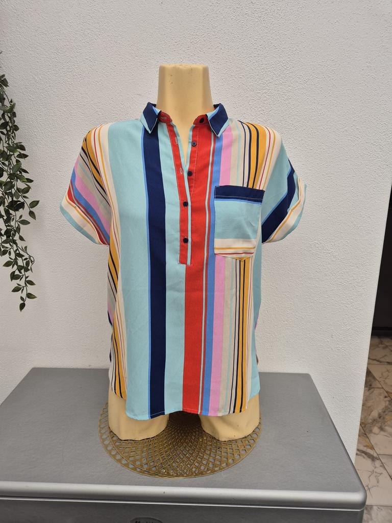 Esqualo blouse met strepen, Ophalen of Verzenden, Zo goed als nieuw, Maat 34 (XS) of kleiner, Overige kleuren