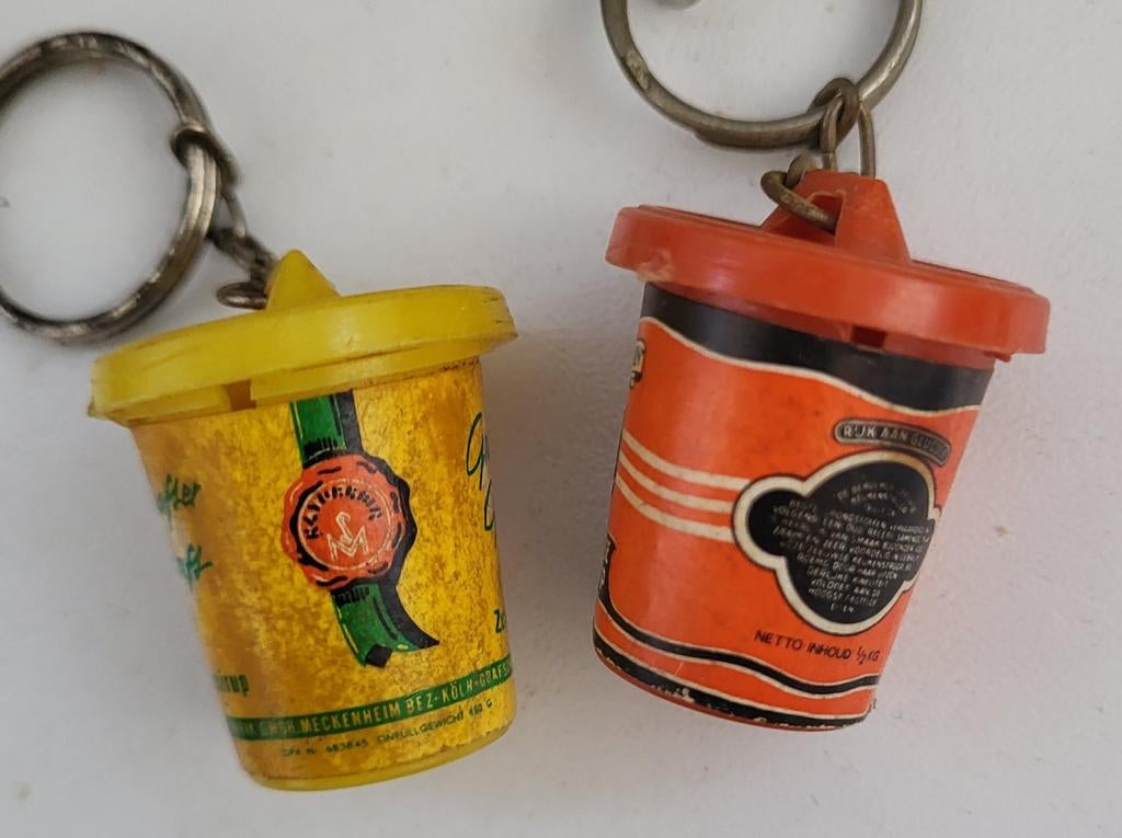 Vintage Sleutelhangers - Stroop (2 stuks), Ophalen of Verzenden, Gebruikt, Overige typen