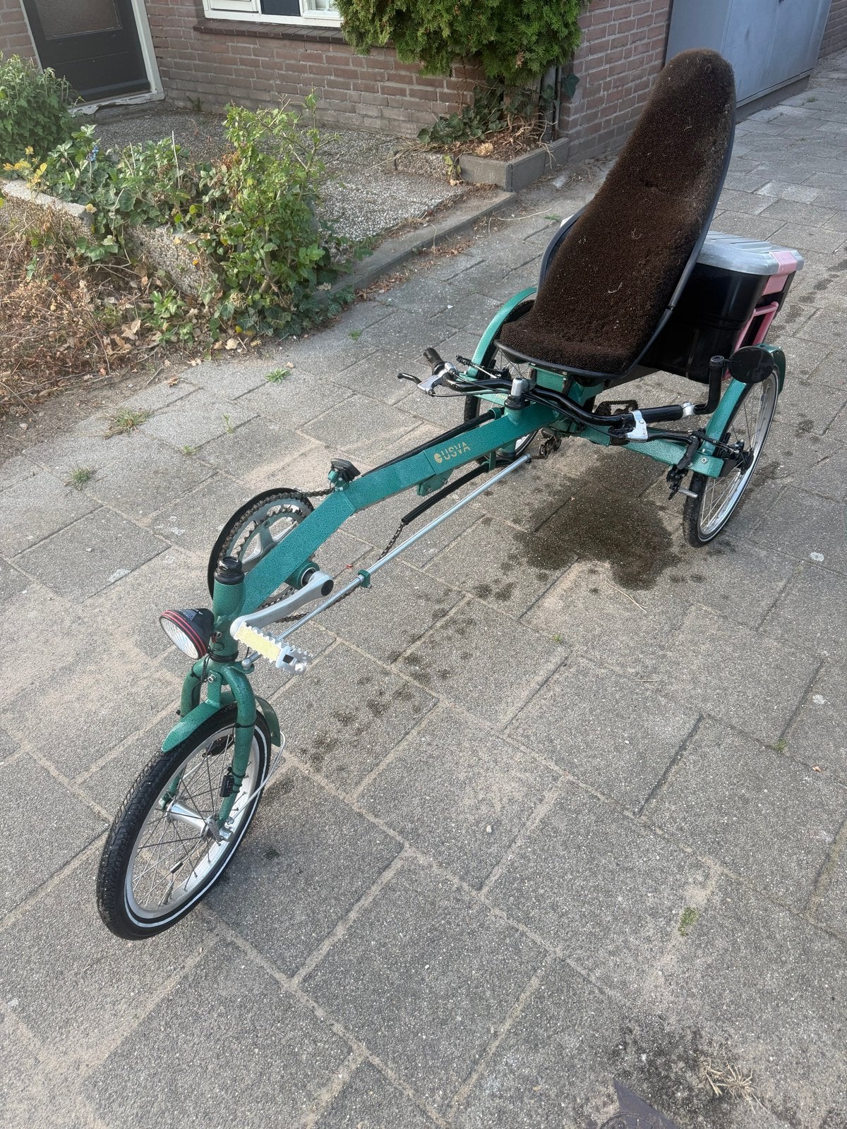 Usva Ligfiets Driewieler - Comfortabel en Stabiel, Gebruikt, Velgrem, Onderstuur, Ophalen