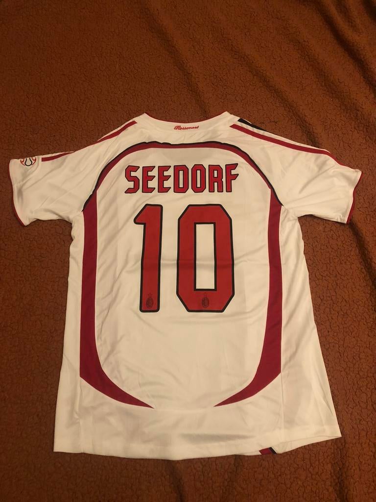 Seedorf AC Milan retro voetbalshirt maat M, Ophalen of Verzenden, Zo goed als nieuw, Shirt