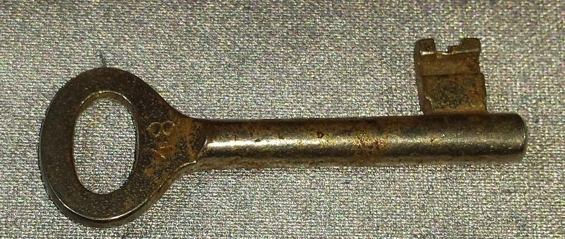 Baardsleutel NEMEF 48 [3863]  [DoMaHa], Ophalen of Verzenden, Gebruikt, Chroom, Slot