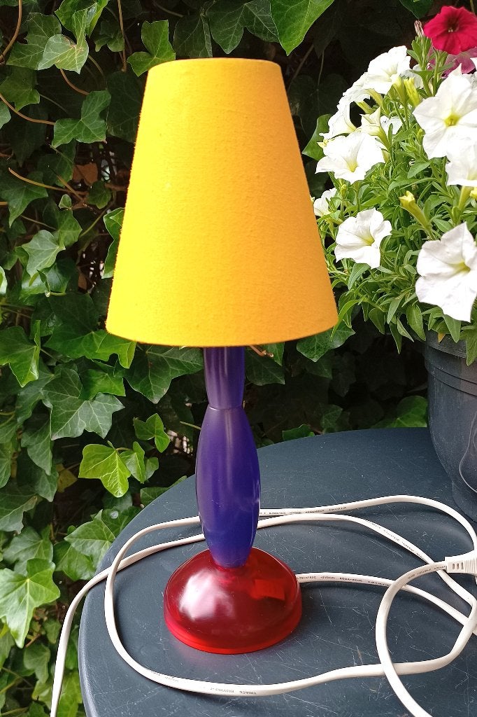 Ikea Dess tafellamp (B9406) Memphis Milano  stijl uit 1996, Gebruikt, Ikea Dess tafellamp (B9406) Memphis Milano  stijl uit 1996