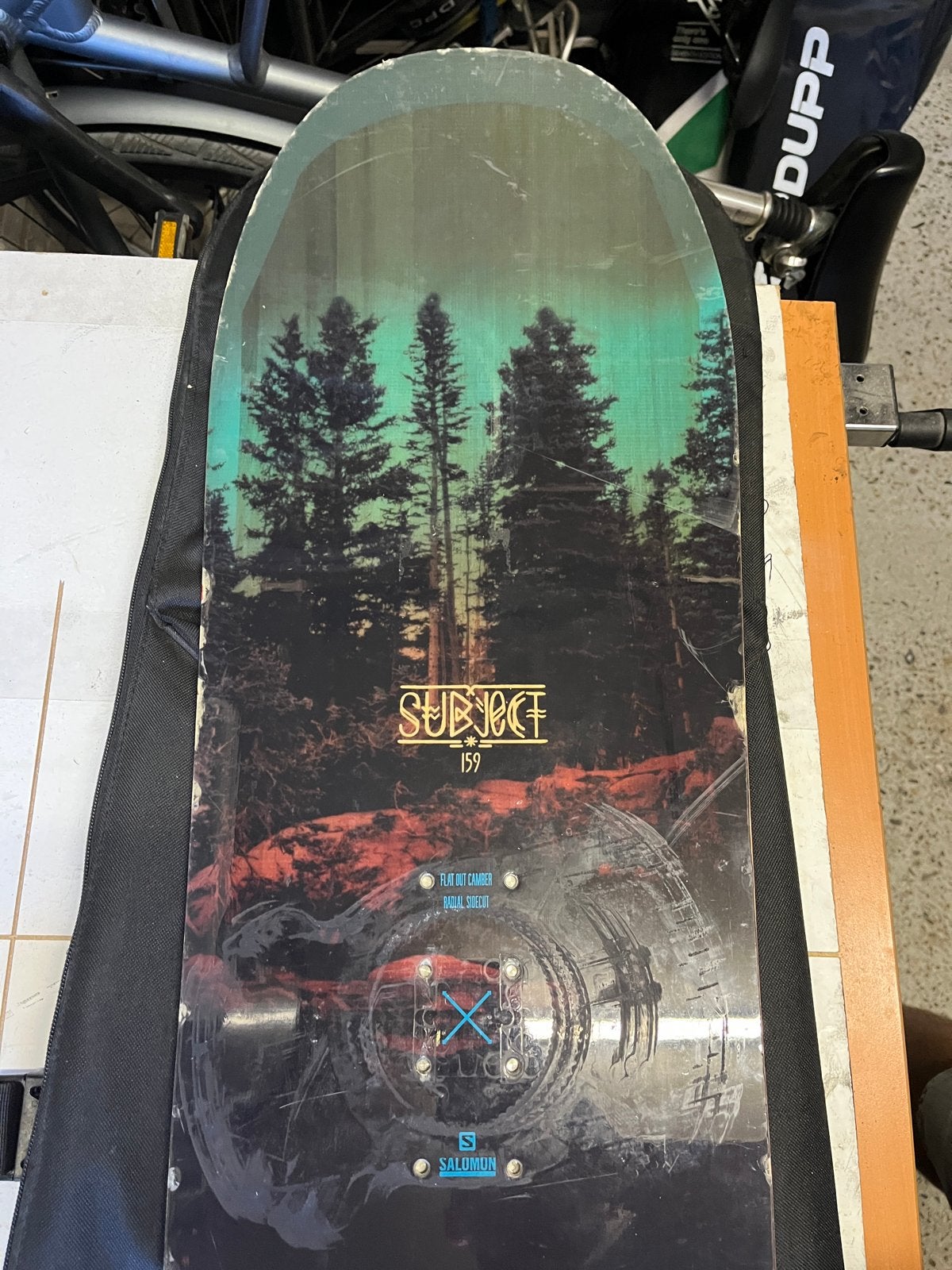 Snowboard salomon subject 159cm, Ophalen, Gebruikt, Board