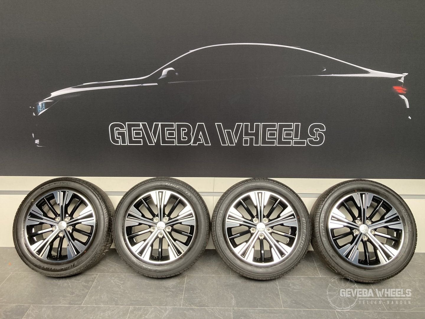 18” orig Mitsubishi Outlander ASX Eclipse velgen + banden  5, Auto-onderdelen, Banden en Velgen, 18 inch, Gebruikt, -, -