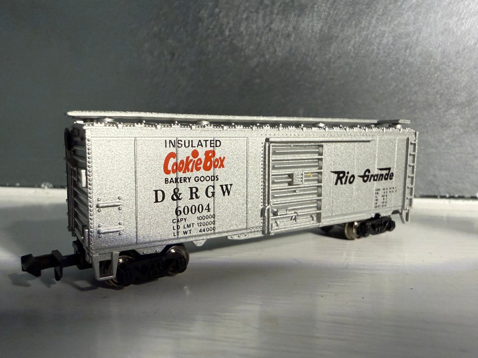Rio Grande Cookie Box wagon N spoor, Overige merken, Gelijkstroom, Wagon, Ophalen of Verzenden