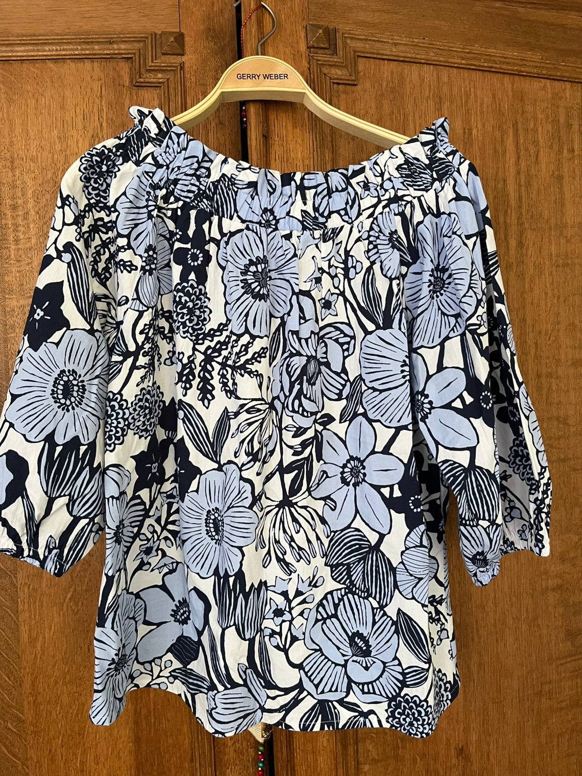 Nanso zomerblouse maat 38 zgan, Kleding | Dames, Ophalen of Verzenden, Zo goed als nieuw, Maat 38/40 (M), Korte mouw