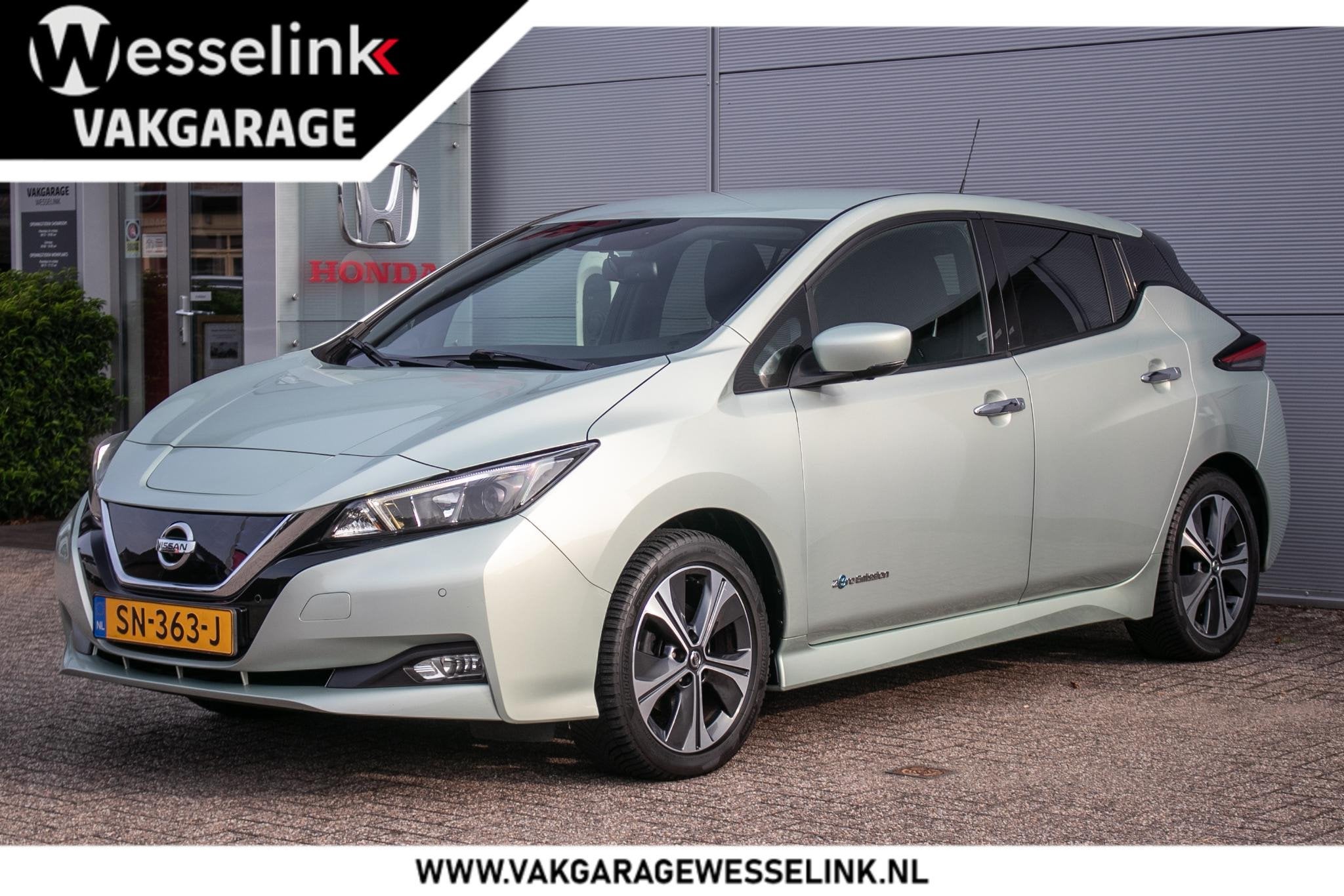 Nissan LEAF 2.ZERO EDITION 40 kWh - SOH 87% | Stoelverw. | A, Stof, Gebruikt, 150 pk, 87 %