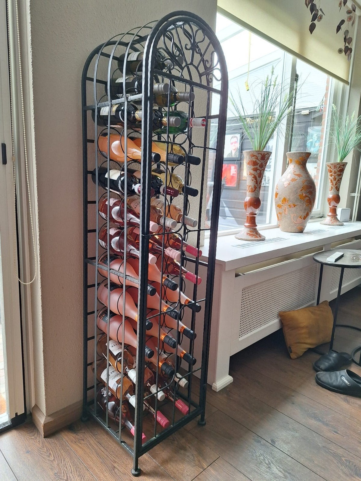 Ijzeren wijnrek., Tuin en Terras, Tuinhekken en Hekwerk, Ophalen, IJzer