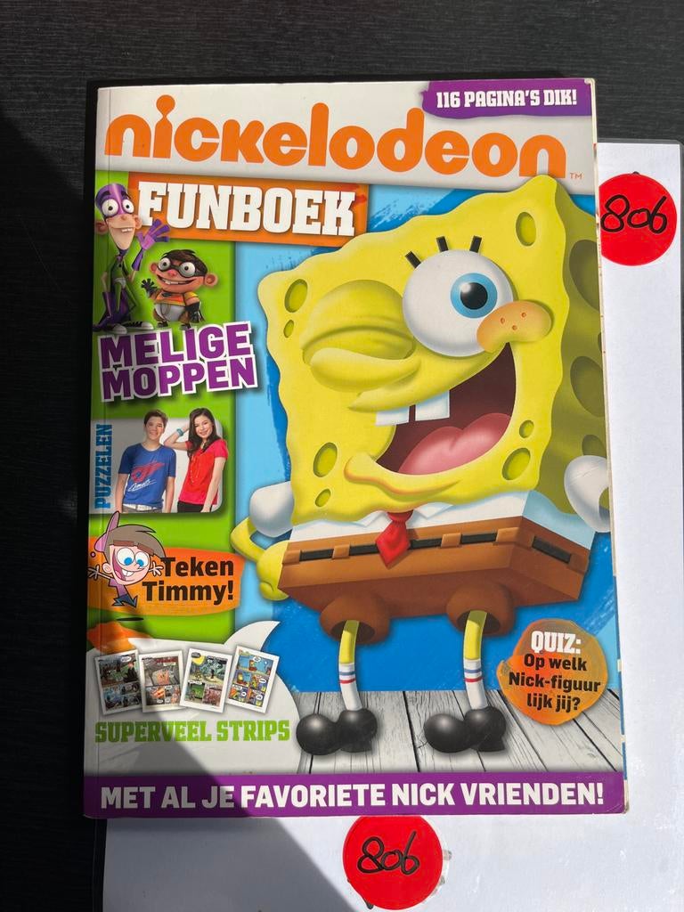 Nickelodeon Funboek - 116 Pagina's Dik!, Ophalen of Verzenden, Zo goed als nieuw, Prentenboek
