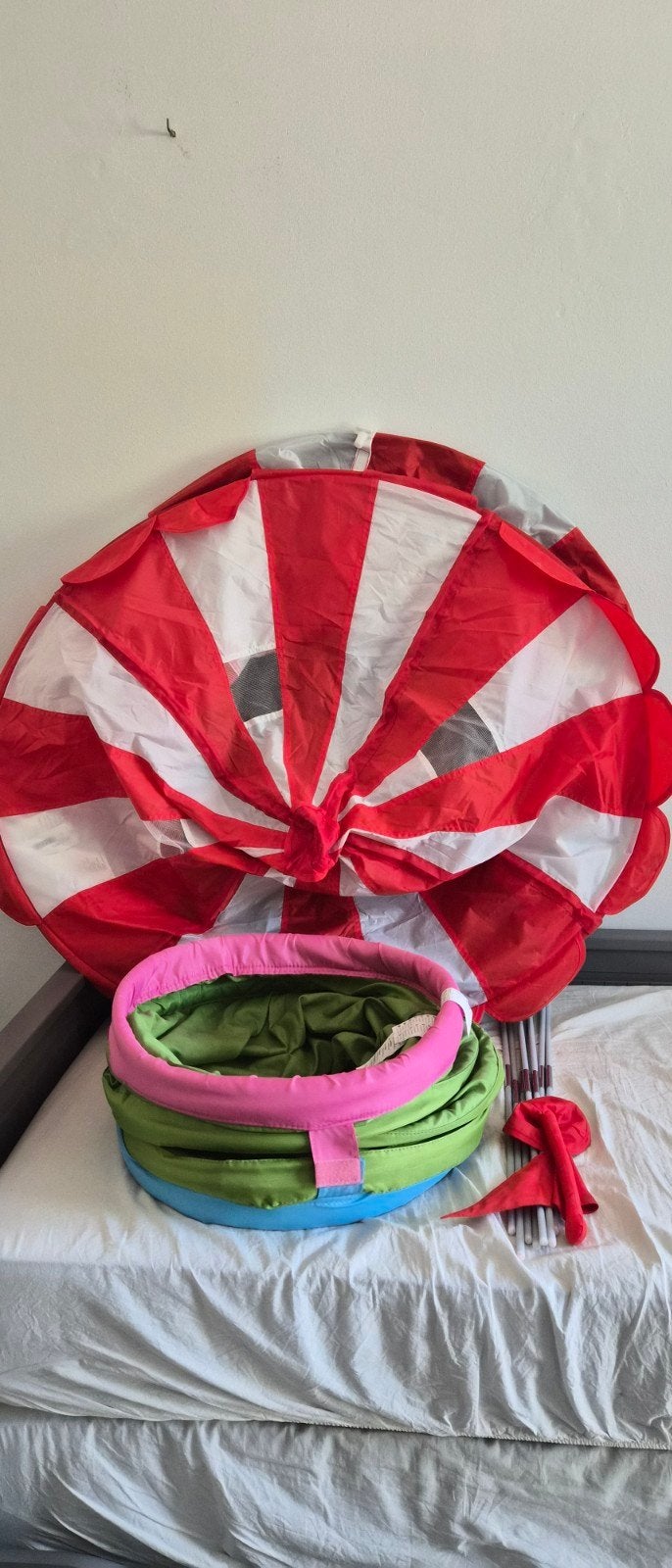Parachute en tunnel voor kinderen - Zo goed als nieuw, Ophalen, Zo goed als nieuw