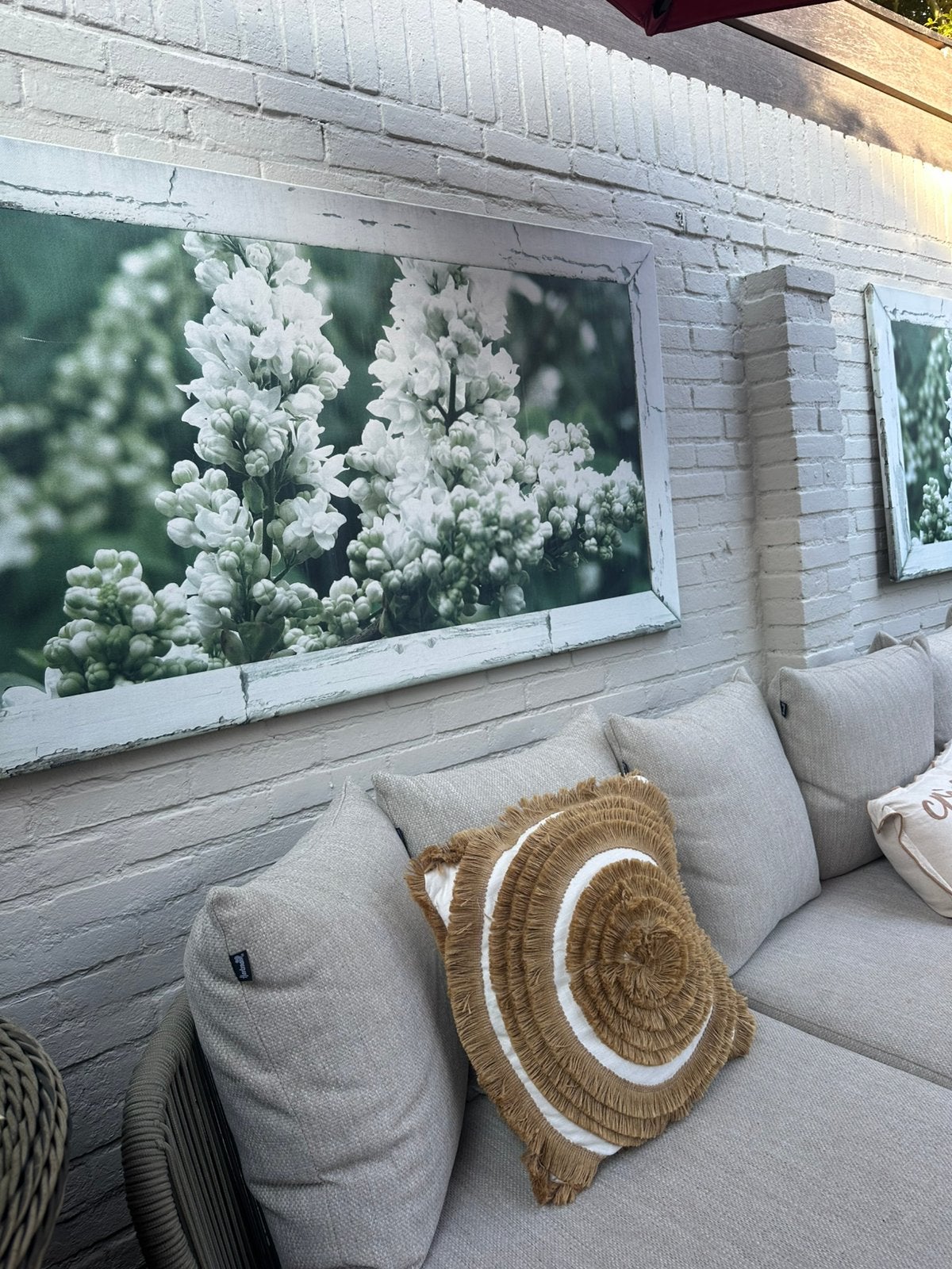 Mooie tuinposters 3 stuks  Witte seringen, Tuin en Terras, Ophalen, Gebruikt