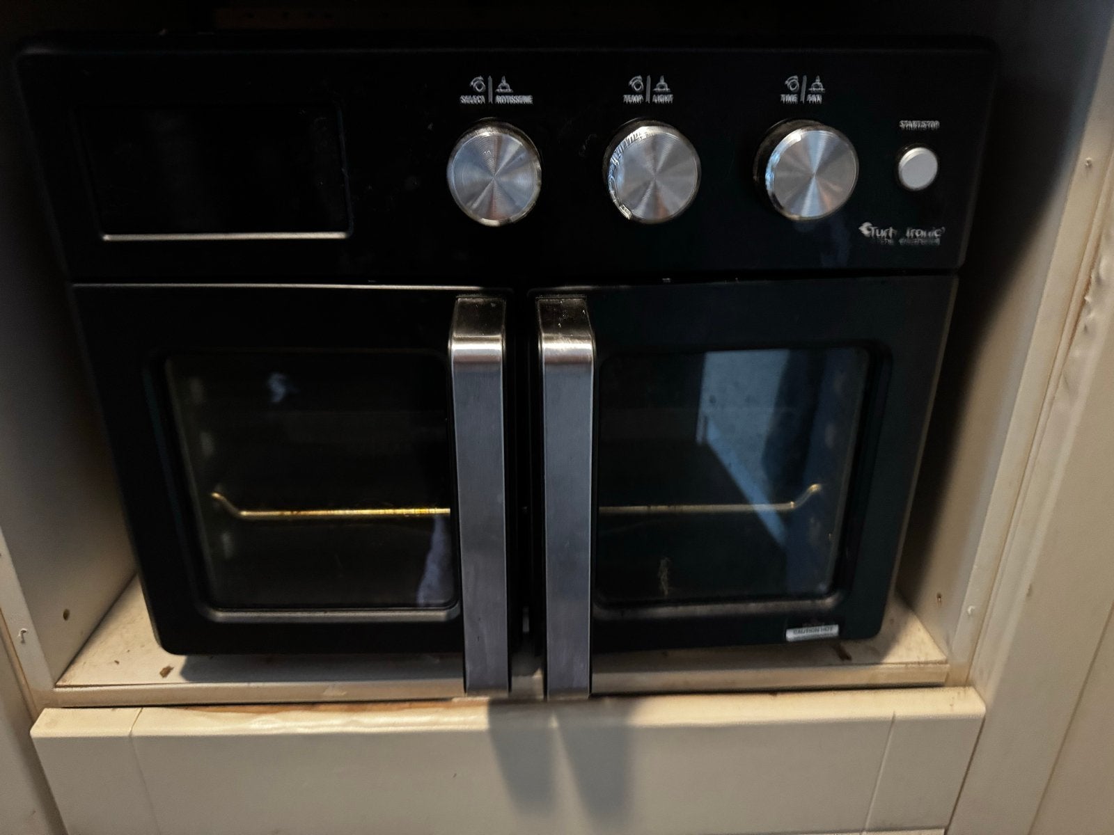 TurboTronic AF32MFD Airfryer Oven XXL 32L Zwart, Witgoed en Apparatuur, Hete lucht, Ophalen of Verzenden, Heteluchtoven, Vrijstaand