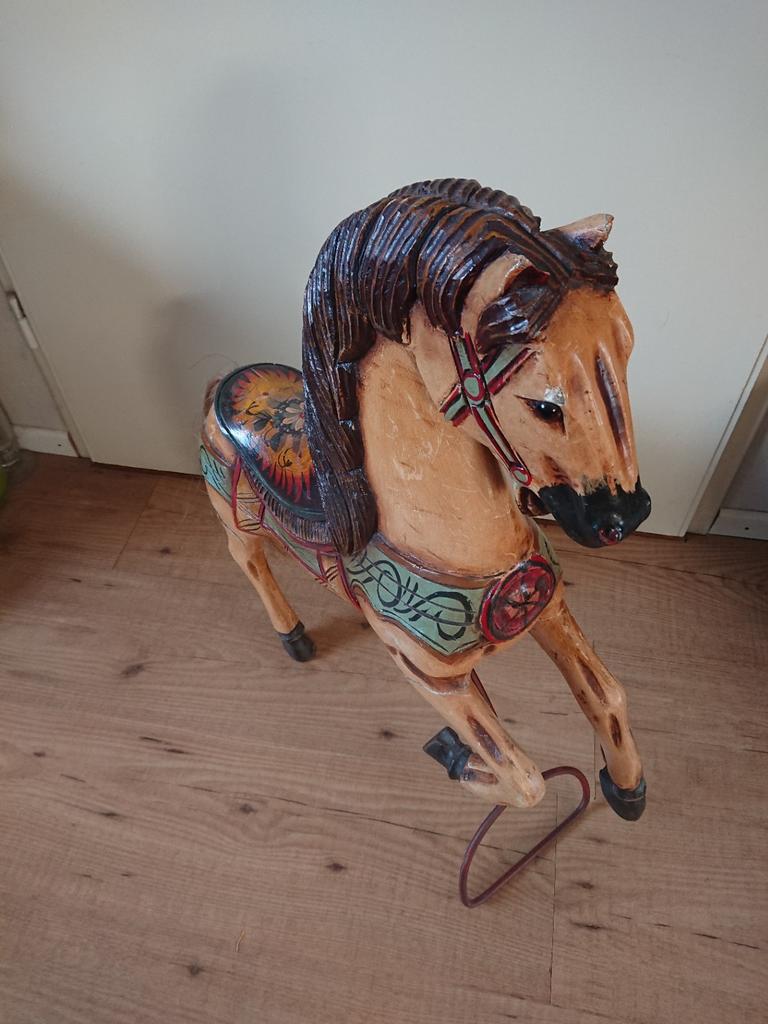 Houten carrousel paard, Antiek en Kunst, Kunst | Beelden en Houtsnijwerken, Ophalen