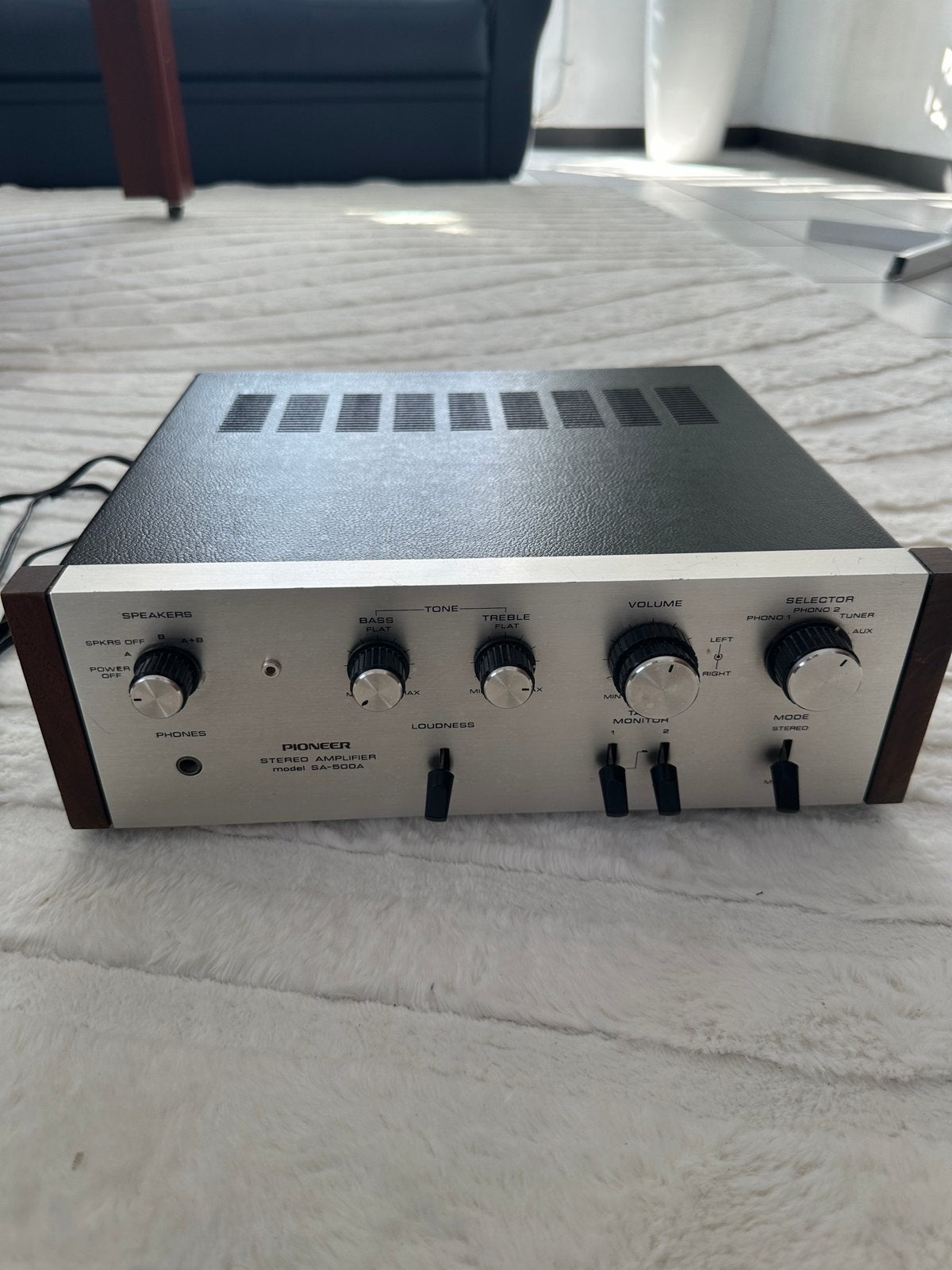 Pioneer SA‑500A Stereo Amplifier – Vintage–Uitstekende staat, Audio, Tv en Foto, Ophalen, Zo goed als nieuw, Pioneer