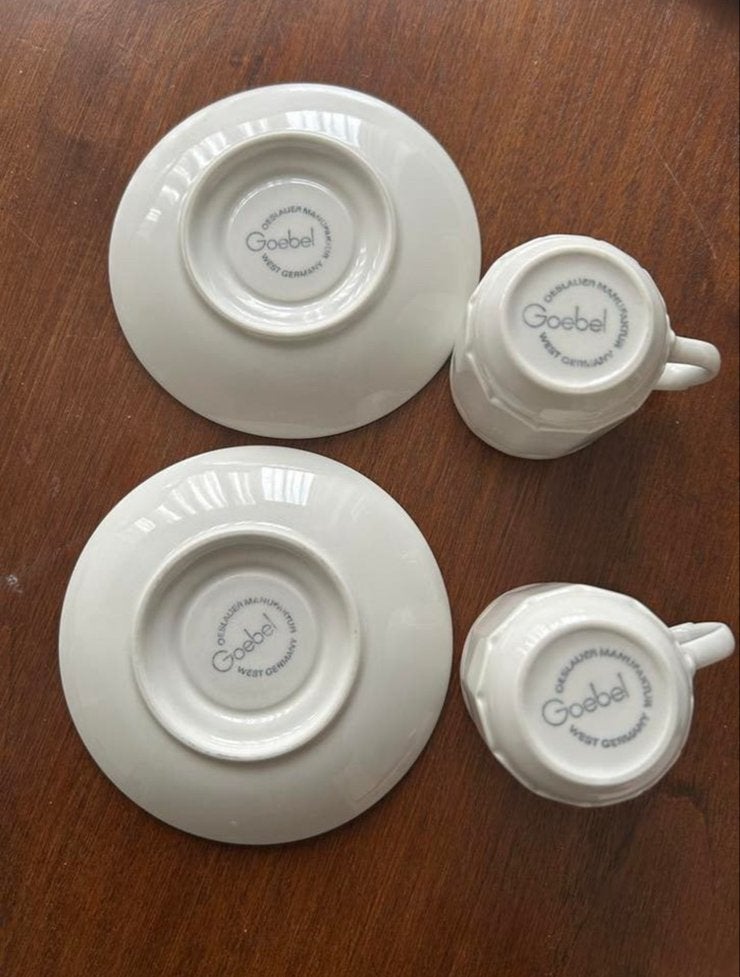 2x Goebel Kopjes & Schotels - West Germany, Ophalen