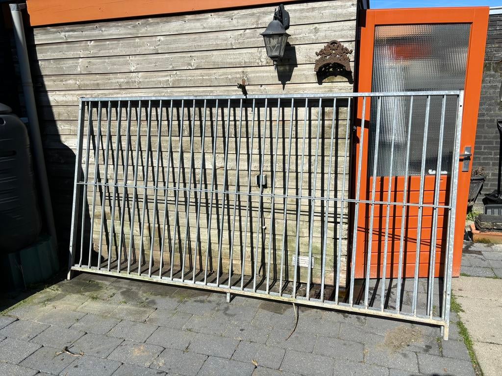 Hekwerk Ren Hondenkooi, Tuin en Terras, Tuinhekken en Hekwerk, Zo goed als nieuw, IJzer, Met poort, Ophalen