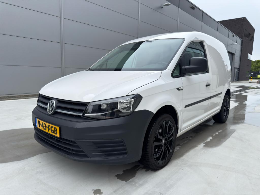 Volkswagen Caddy 1.0 TSI met BMT L1h1 102pk 2018 Wit, Auto's, Bestelauto's, Voorwielaandrijving, Volkswagen, Leder en Stof, Wit