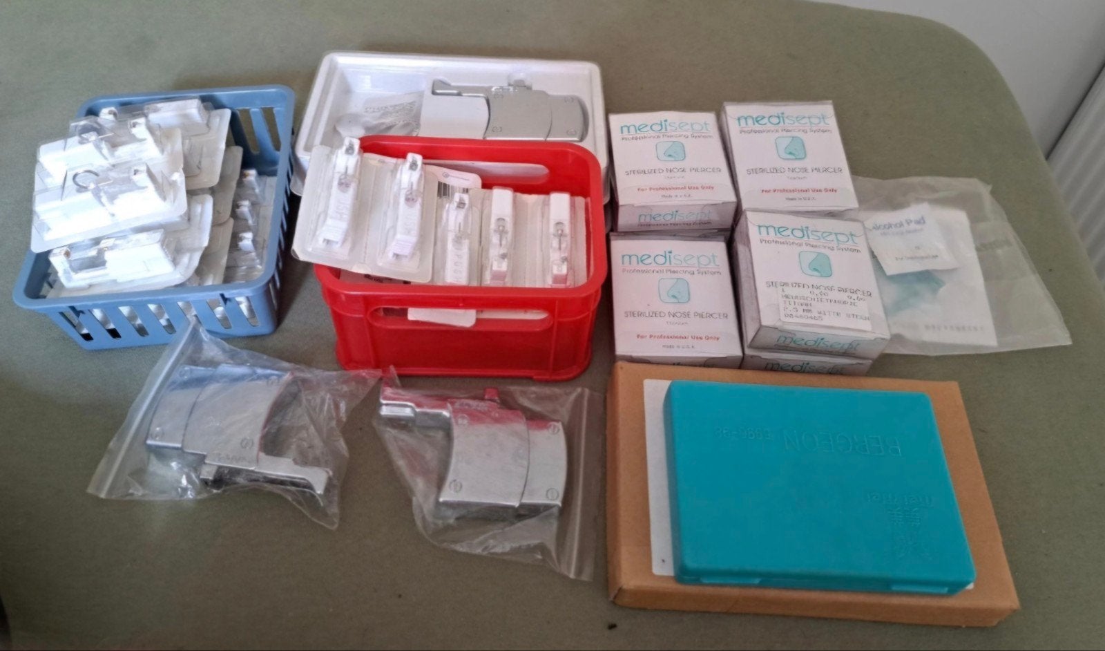 Partij oorbel / piercing zetters, Overige materialen, Overige kleuren, Verzenden, Nieuw