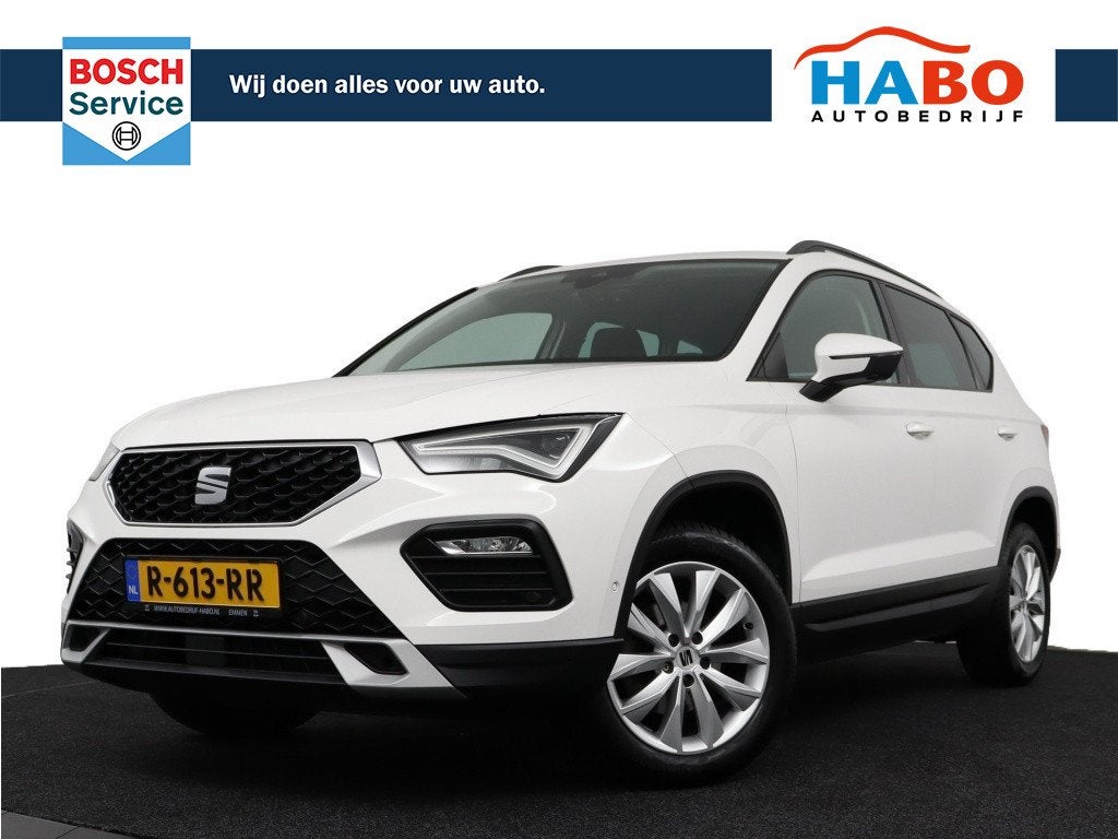 SEAT Ateca 1.0 ECO-TSI STYLE BUSINESS ECC/CRUISE/NAV/CAMERA/, Auto's, Gebruikt, 1246 kg, Wit, Origineel Nederlands