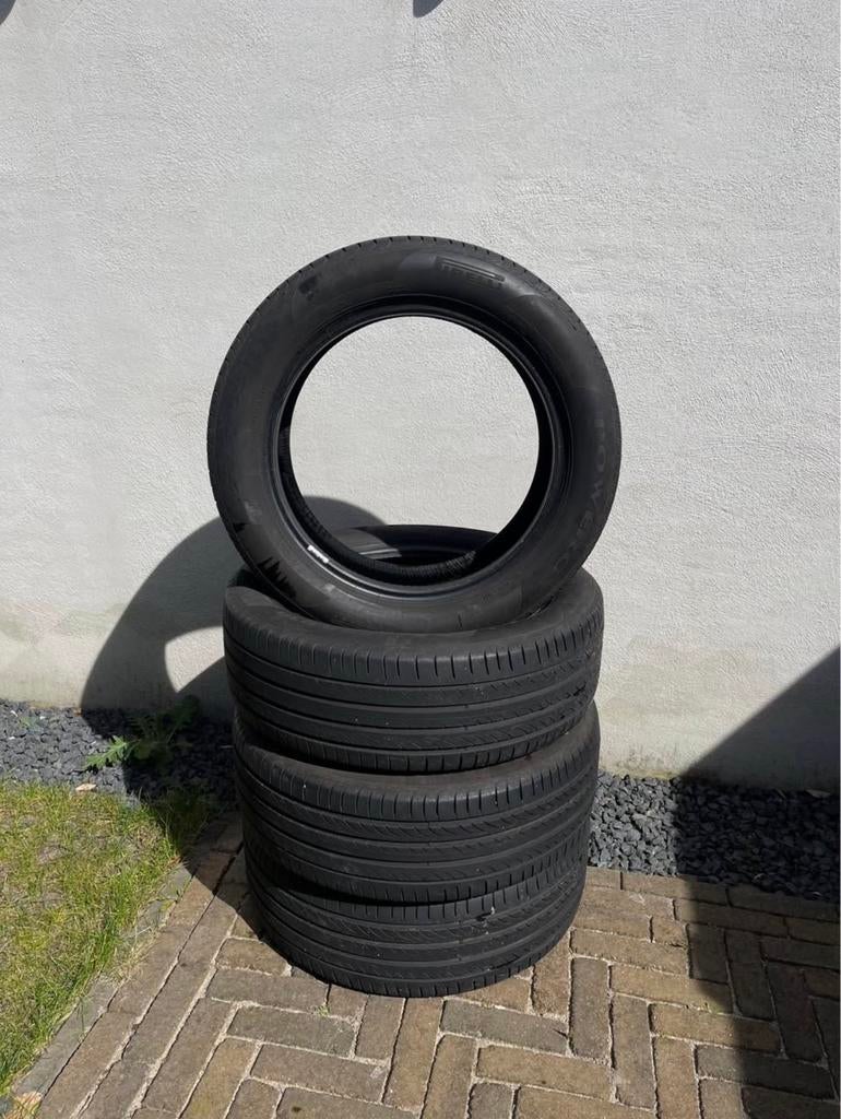 Zomerbanden - Pirelli POWERGY 225/55 R18 98V, Ophalen, 18 inch, Gebruikt, Band(en)