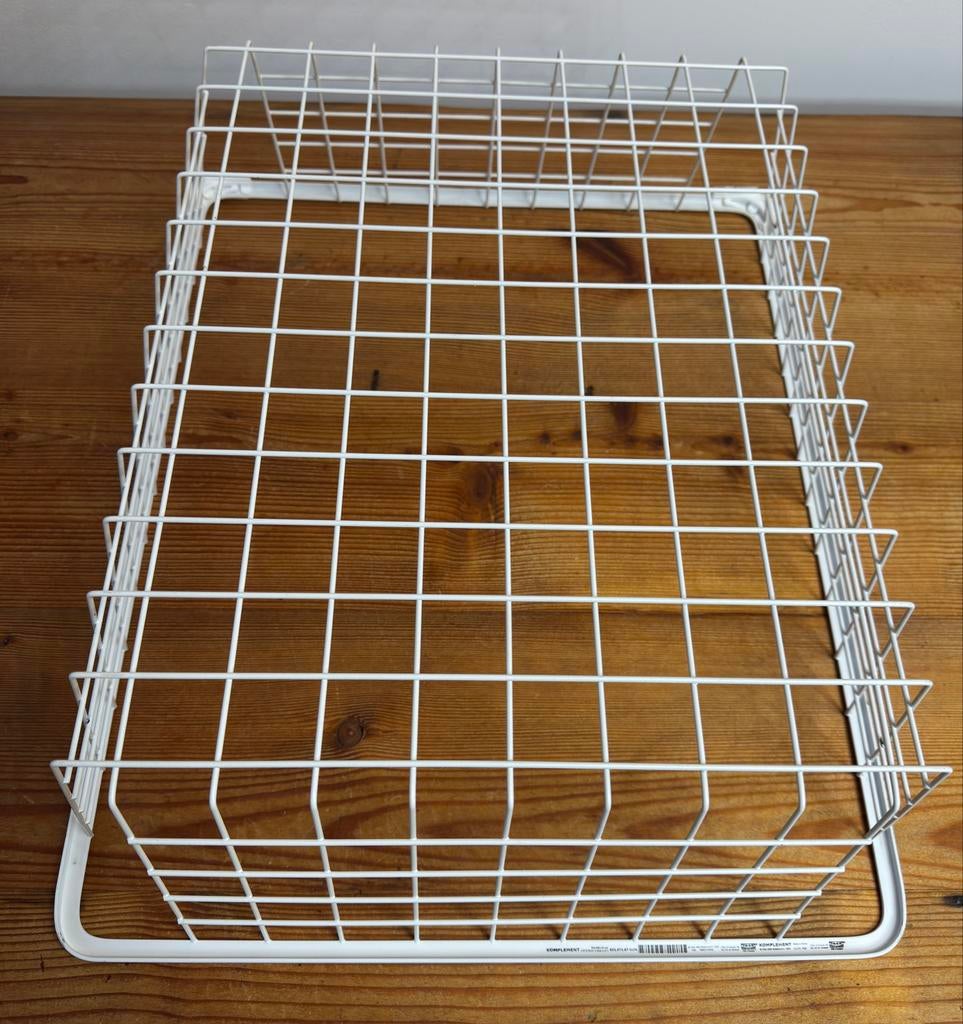 IKEA KOMPLEMENT Uittrekbare mand 50x58 cm wit, Huis en Inrichting, Kasten | Kledingkasten, Zo goed als nieuw, Minder dan 100 cm