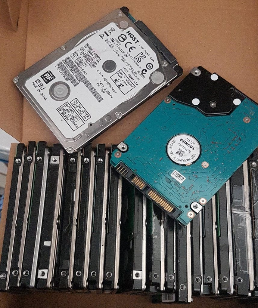 20x defecte  hdd 2,5'' sata, Ophalen of Verzenden, Gebruikt, Intern, Laptop