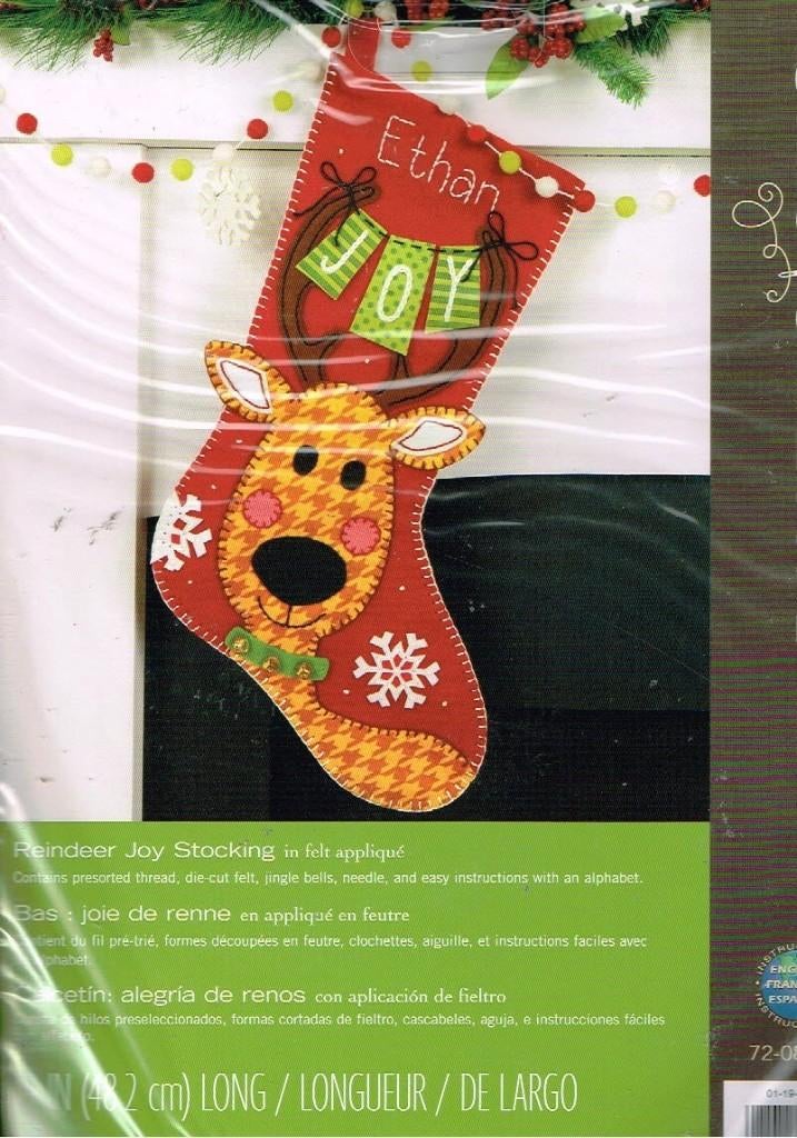 Cado dimensions borduur-/viltpakket, reindeer joy stocking, Ophalen of Verzenden, Nieuw, Handborduren, Borduurpakket