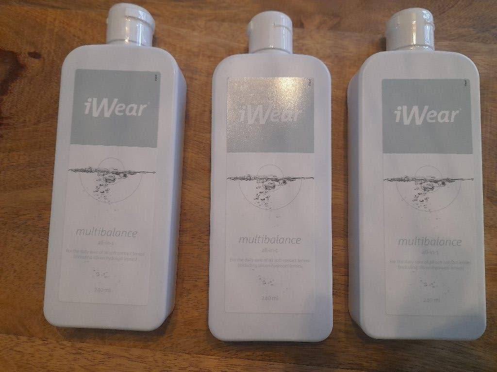 iwear multibalance all-in 1 lenzenvloeistof, Ophalen of Verzenden, Nieuw, Ogen, Verzorging