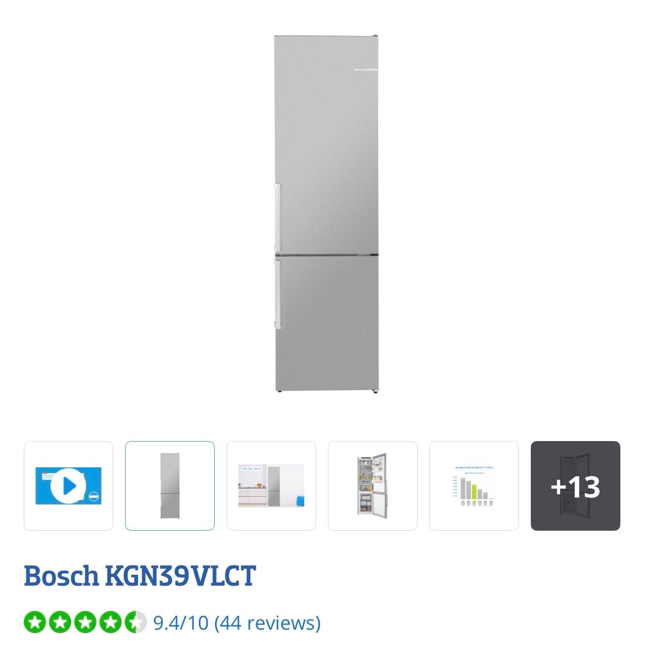 Bosch KGN39VLCT Koel-vriescombinatie - Energiezuinig C, Witgoed en Apparatuur, 200 liter of meer, 60 cm of meer, Met aparte vriezer