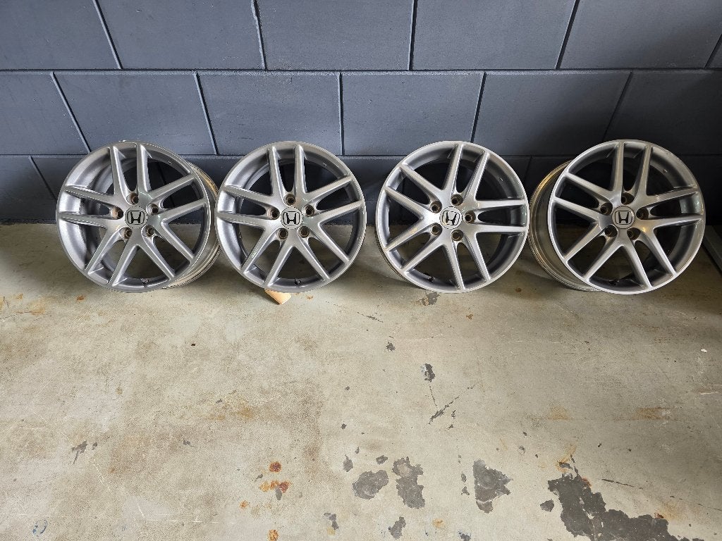 OEM Honda Accord CL7 Euro R velgen – 17x7J   ET55   5x114.3, Ophalen, Gebruikt, Velg(en), 17 inch