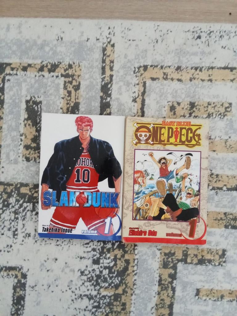 Manga: One Piece Deel 1 en Slam Dunk Deel 1, Ophalen, Zo goed als nieuw, Eiichiro Oda, Takehiko Inoue, Meerdere stripboeken